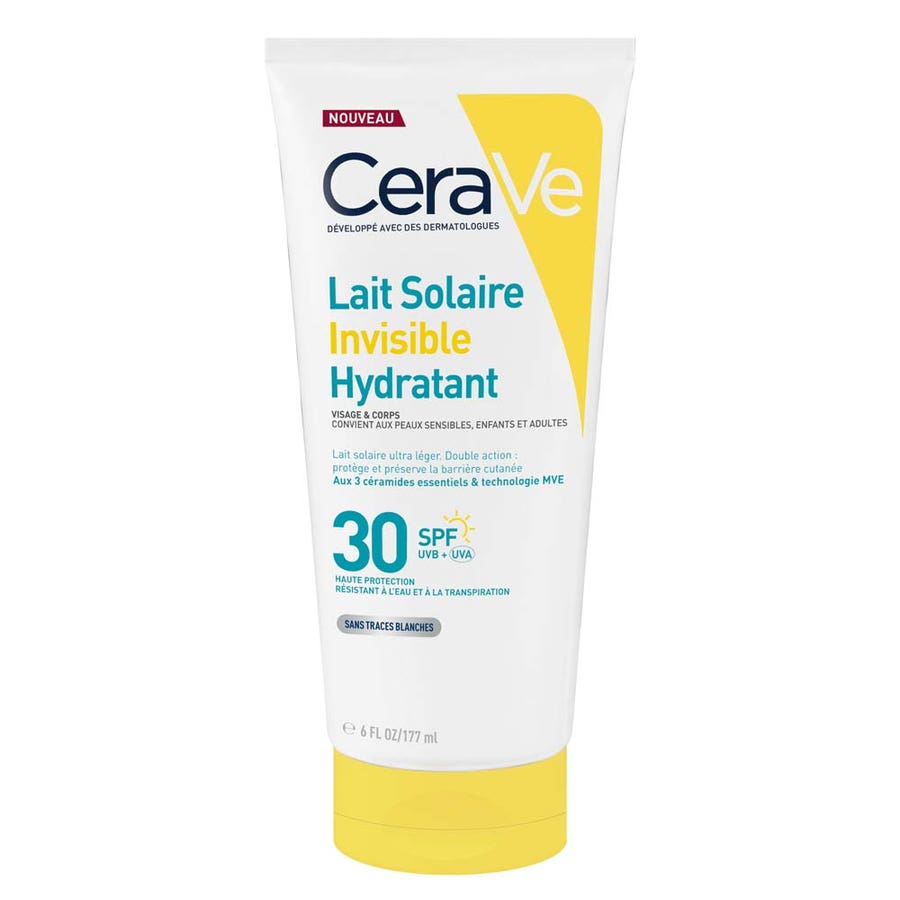 Cerave Invisible Hydrating Sun Milk SPF 30 High Protection face and body 177ml (5.99 fl oz)