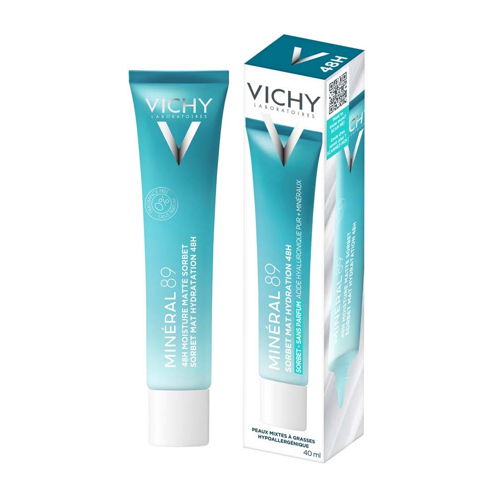 Vichy Mineral 89 Sorbet cream 48-hour hydration matte finish 40 ml (1.35fl oz)