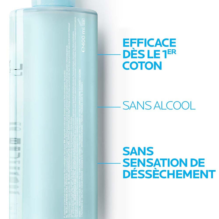 La Roche-Posay Effaclar Effaclar Purifying Micellar Water Oily Skin 400ml x2 (13.52fl oz x2)