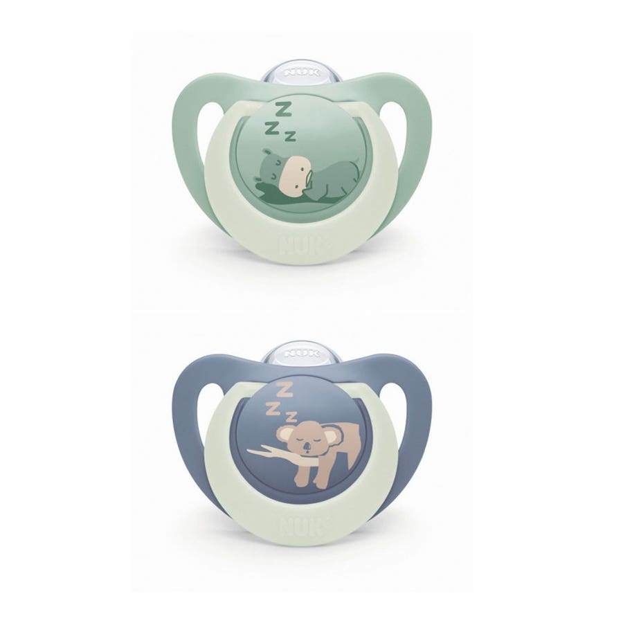 Nuk First Choice Night-time physiological soothers 18 to 36 months 2 x