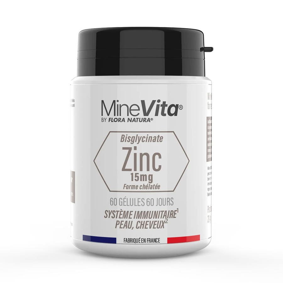 Flora Natura Minevita® Zinc bisglycinate 15 mg 60 capsules