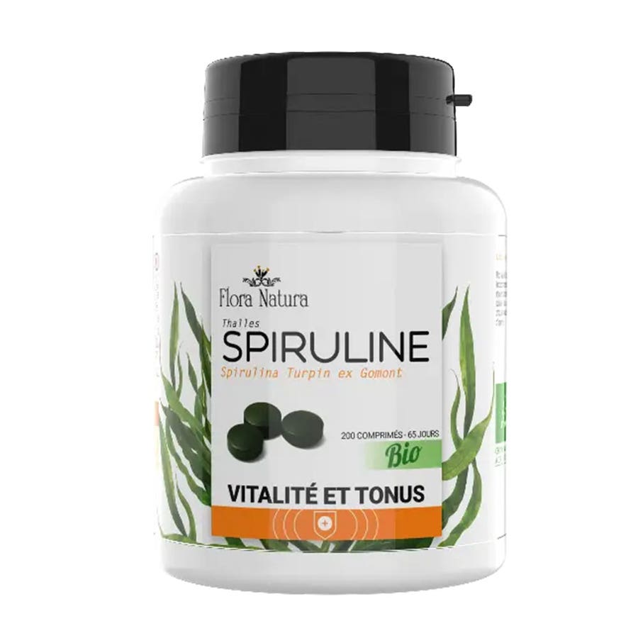 Flora Natura Organic spirulina 200 tablets