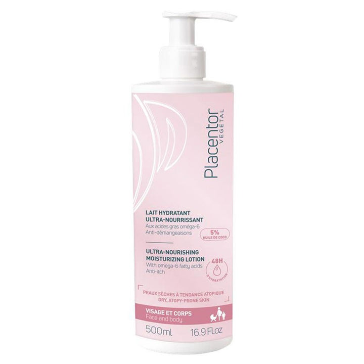 Placentor Végétal Leche corporal hidratante ultra-nutritiva 500ml