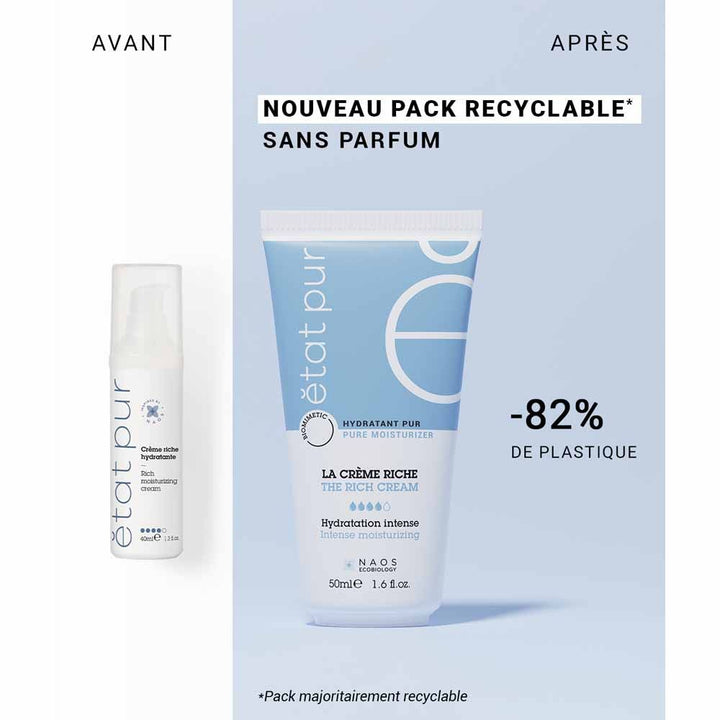 Etat Pur Pure moisturizer Rich cream intense hydration 50 ml (1.69fl oz)