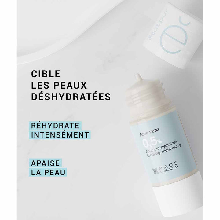 ETAT PUR PURE ALOE VERA INGRÉDIENTS ACTIVES POUR LA PEAU DÉSHYDRÉE 15 ML (0,50FL OZ)