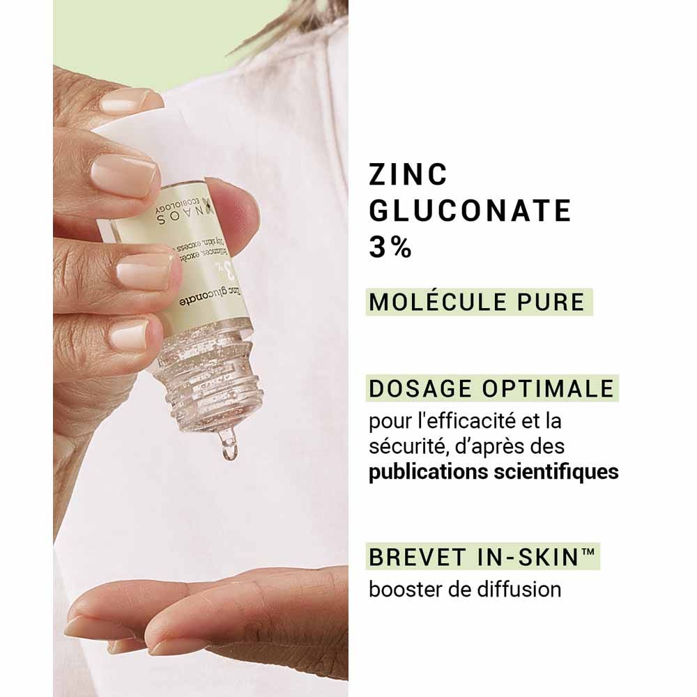 ETAT PUR PURE GLUCONATE DE ZINC ACTIVE POUR LE SÉBUM excessive dans la peau sujette à l'acné 15 ml (0,50fl Oz)