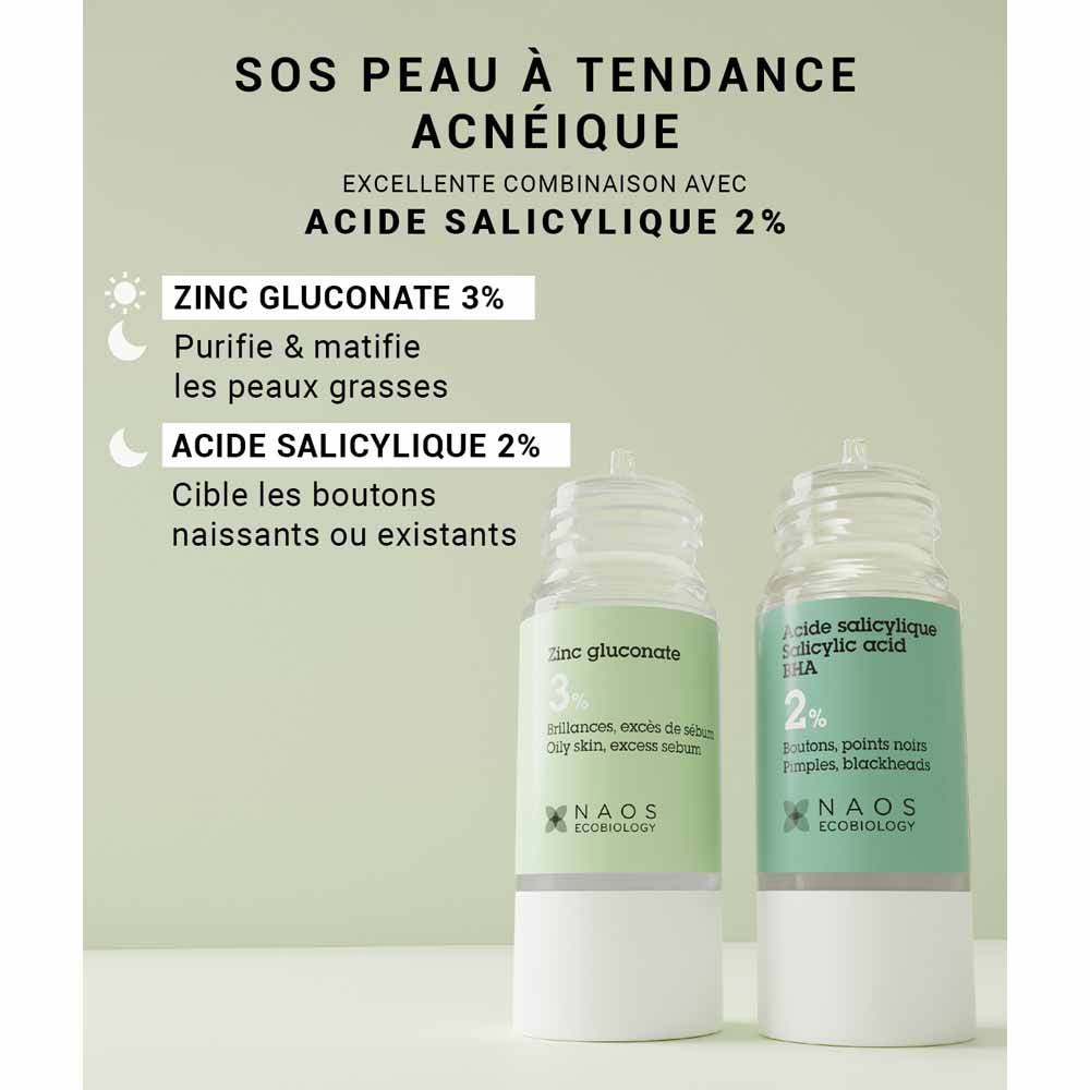 ETAT PUR PURE GLUCONATE DE ZINC ACTIVE POUR LE SÉBUM excessive dans la peau sujette à l'acné 15 ml (0,50fl Oz)