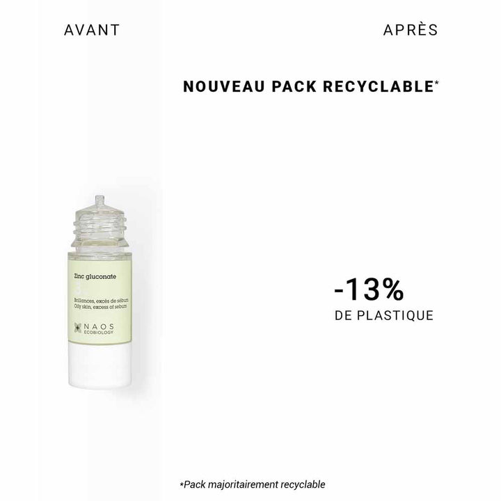 ETAT PUR PURE GLUCONATE DE ZINC ACTIVE POUR LE SÉBUM excessive dans la peau sujette à l'acné 15 ml (0,50fl Oz)