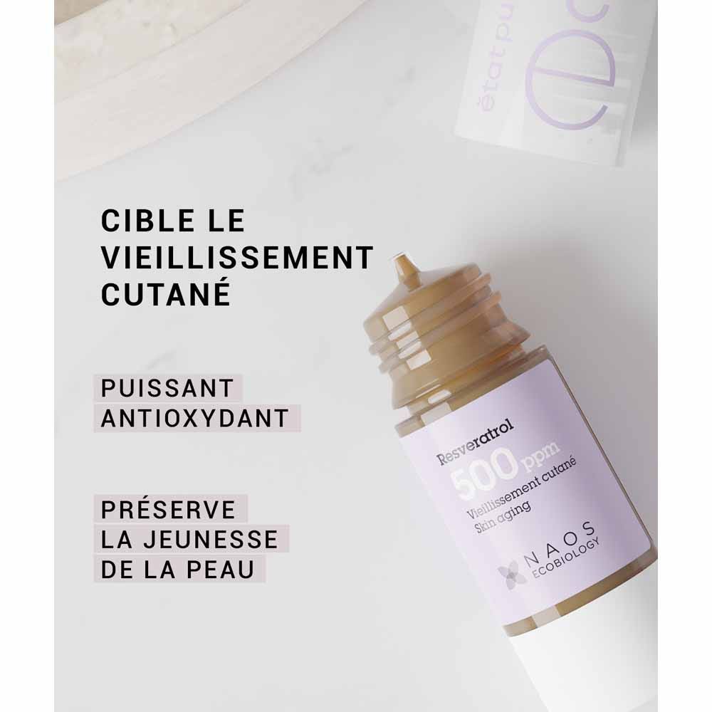 ETAT PUR PUR PURS ACTIVES INGRÉDIENTS RESVERATROL RESVERATROL PLIBUTES DEEF 15 ML (0,50FL OZ)