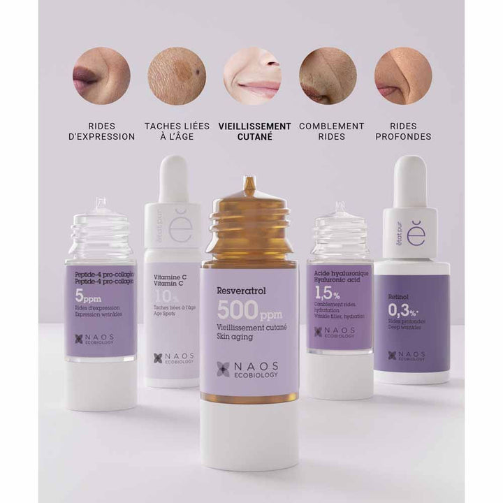 ETAT PUR PUR PURS ACTIVES INGRÉDIENTS RESVERATROL RESVERATROL PLIBUTES DEEF 15 ML (0,50FL OZ)