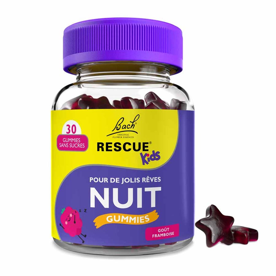 Rescue Night for kids raspberry flavour 30 gummies