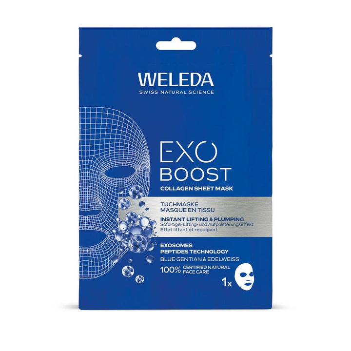 Weleda Exo Boost Collagen Mascarilla de tejido con genciana y edelweiss 20ml