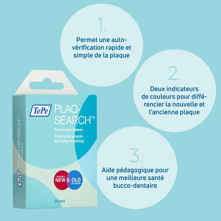 TePe PlaqSearch™ Dental Plaque Revealing Chewing Paste x12
