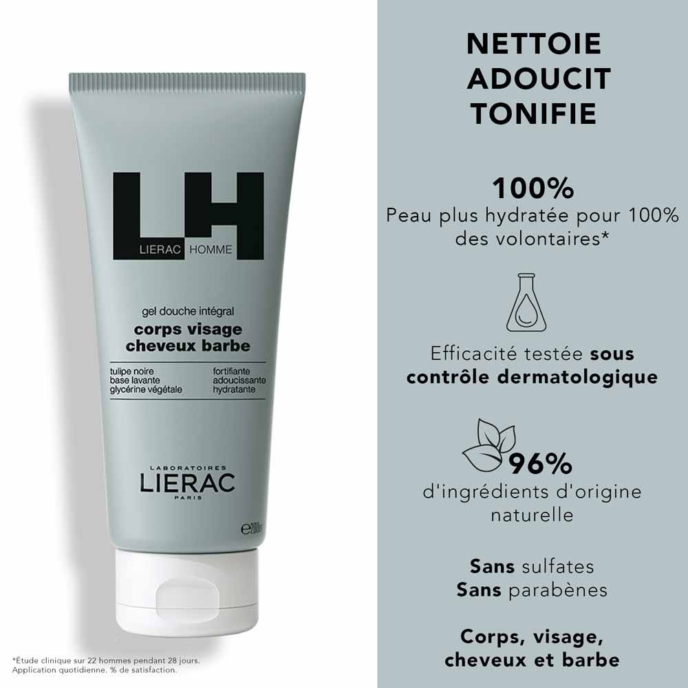 Lierac Man Hydrating gel + shower gel set