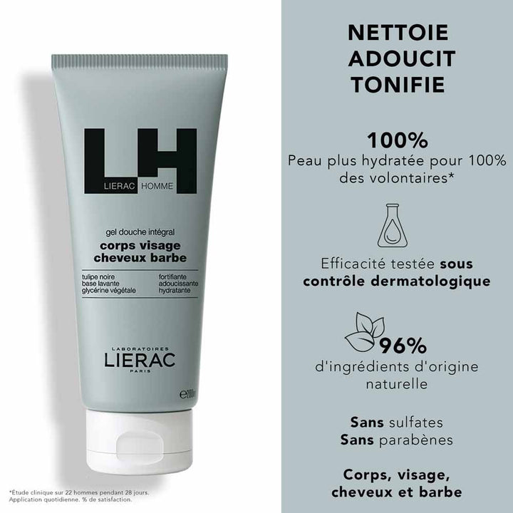 Lierac Man Hydrating gel + shower gel set