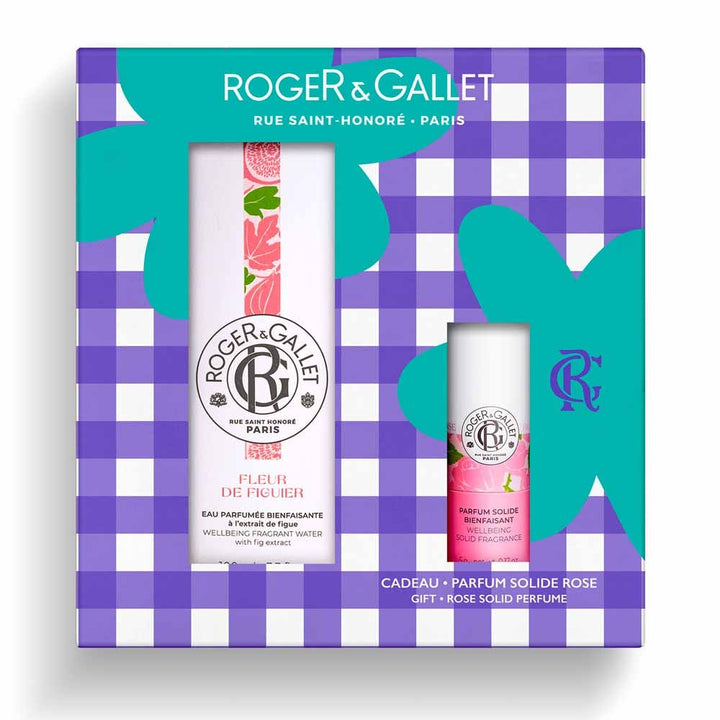 Roger & Gallet Gift set Fig Scented Water 100 ml + Solid Perfume 5 g (0.18oz)