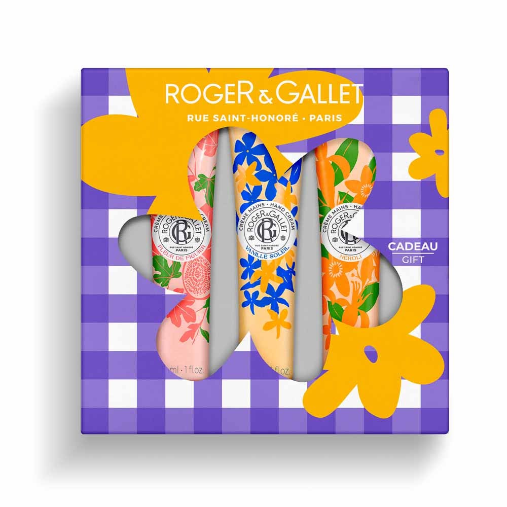 Roger & Gallet Hand cream trio gift set in Fig, Vanilla, and Neroli 30ml (1.01fl oz)