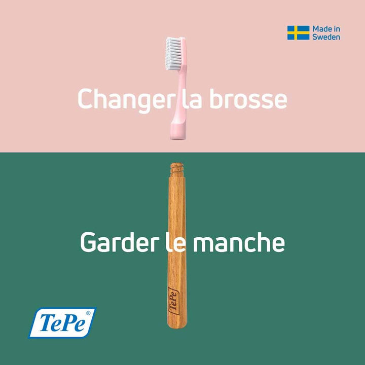 TePe Soft toothbrush with interchangeable head