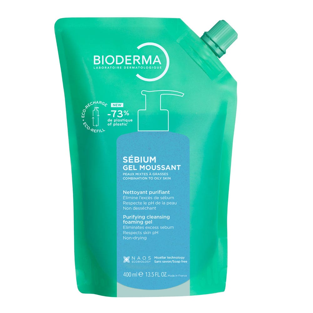 Bioderma Sebium Eco Recharge Foaming Gel 400ml (13.53fl oz)