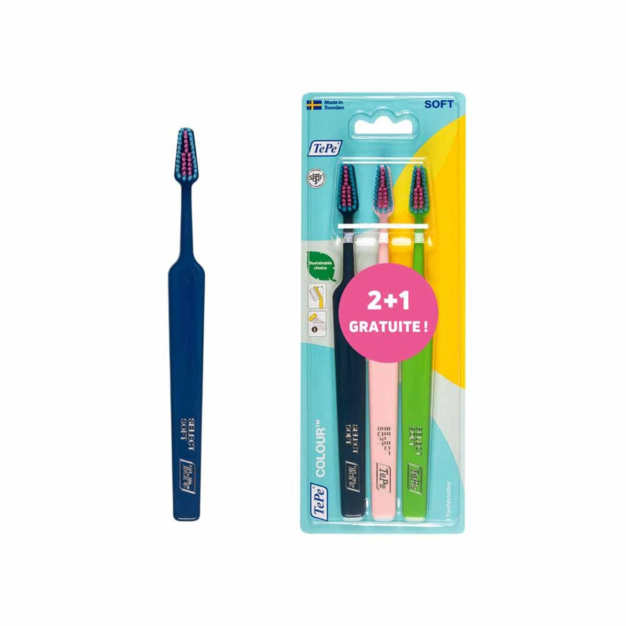 TePe Colour Soft Soft toothbrushes x 3