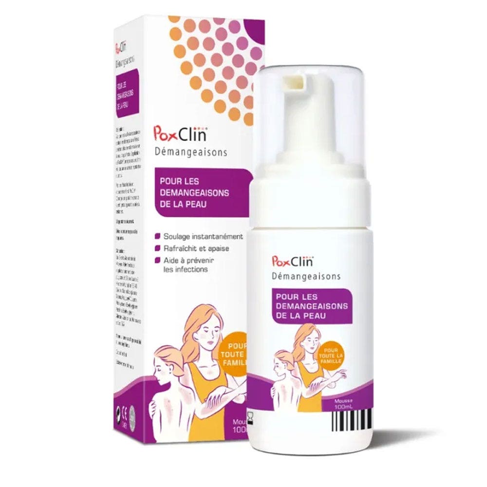 Poxclin Soothing Foam Itch Pump Bottle 100ml (3.38fl oz)