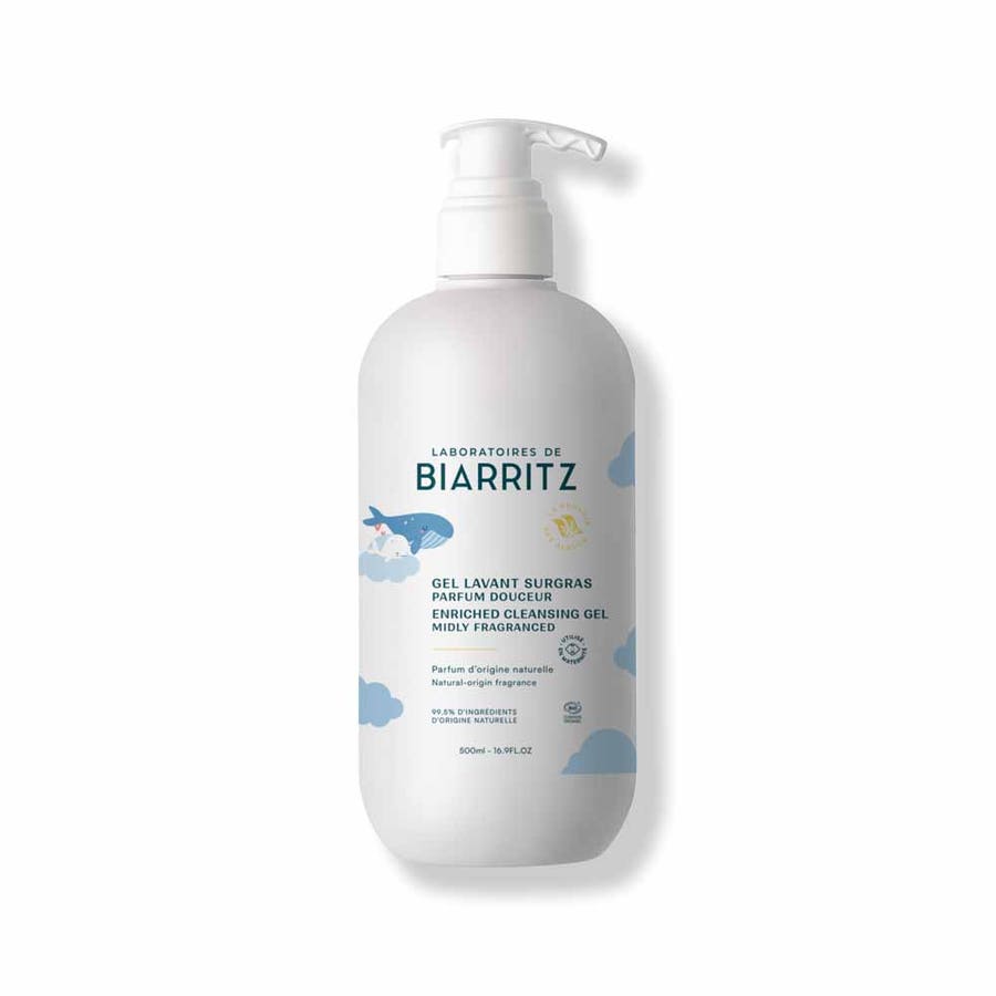 Laboratoires De Biarritz Baby care Super-fatted organic cleansing gel Gentle Scent for body and hair 500ml (16.91 fl oz)