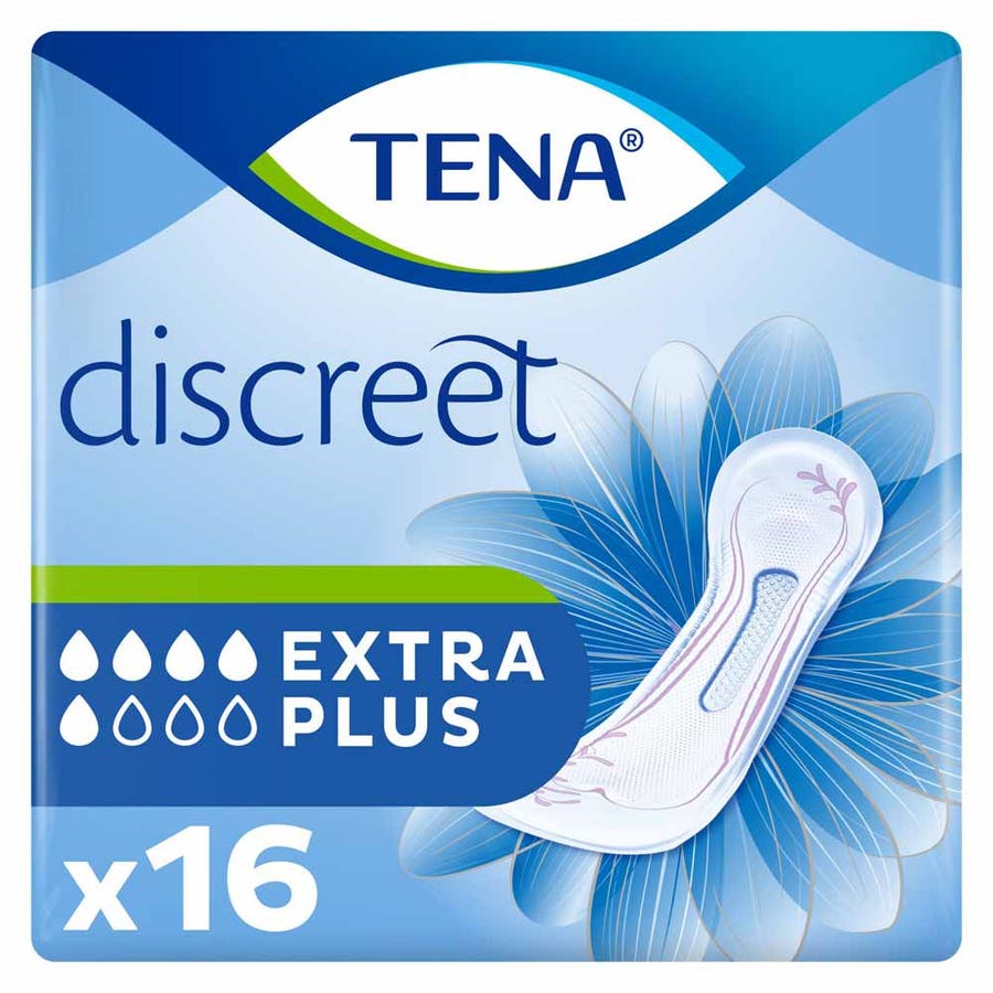 Tena Discreet Extra Plus absorbent pads 16 units