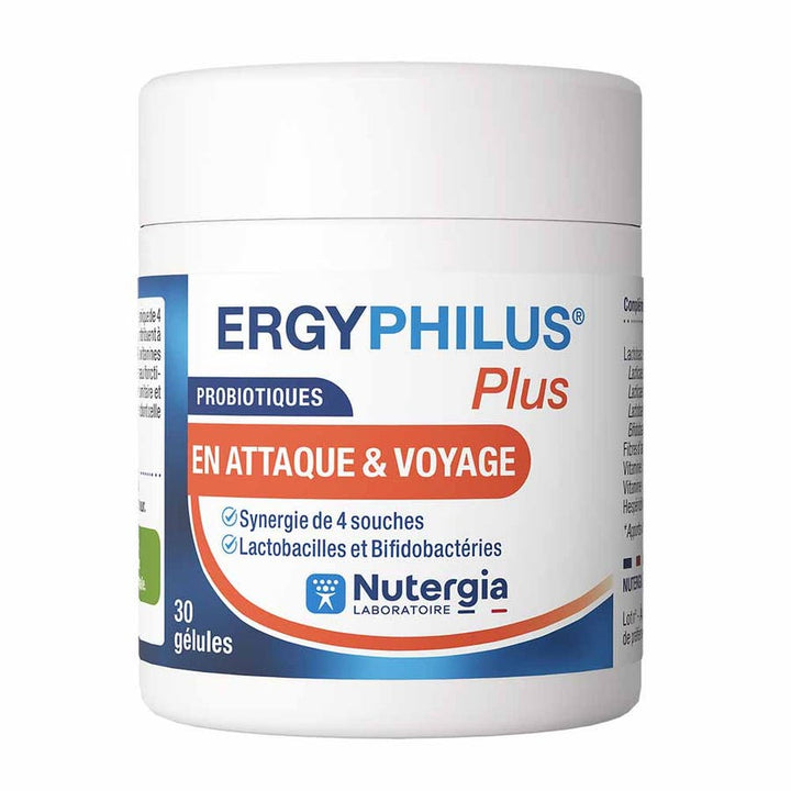 Nutergia Ergyphilus Plus Probiotics for travel and immune support