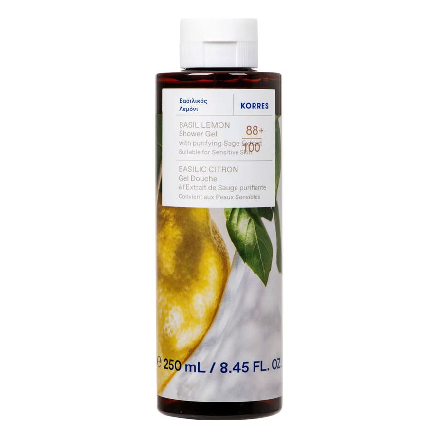 Korres Basil lemon shower gel 250ml (8.45 fl oz)