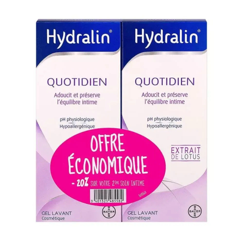 Hydralin Intimate Cleansing Gel 200ml x2 (6.76fl oz x2)