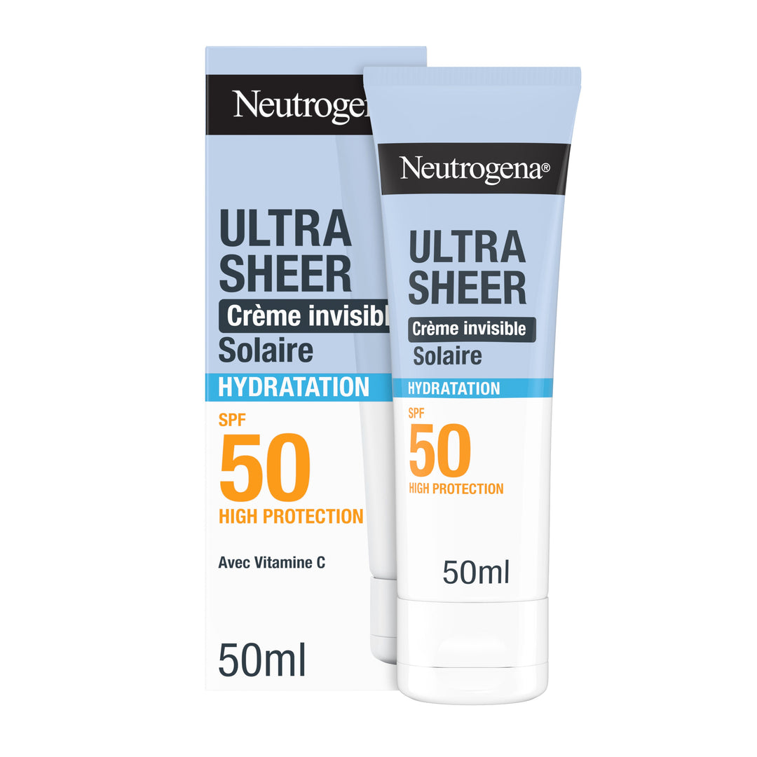 Neutrogena Ultra Sheer Invisible face sun cream SPF50 hydration 50 ml (1.69fl oz)