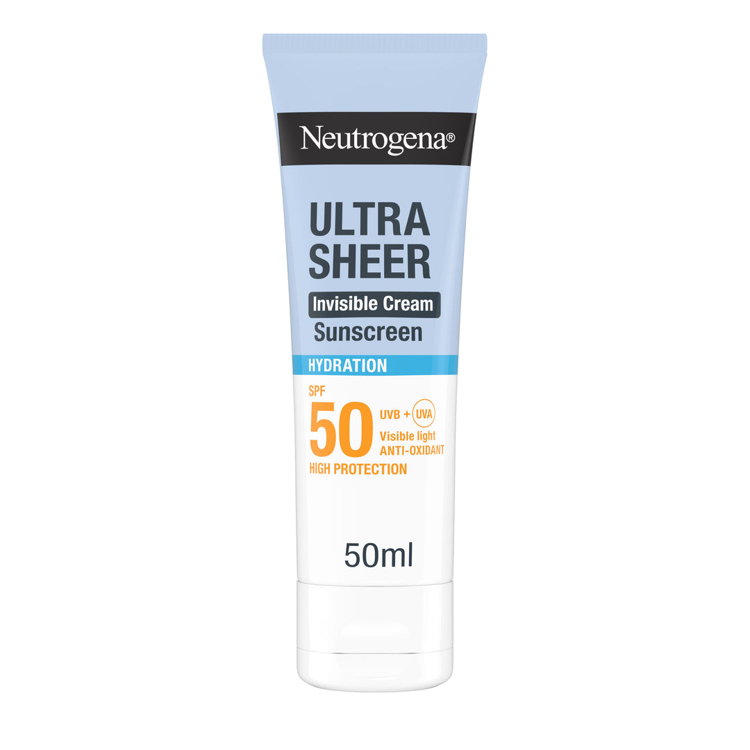 Neutrogena Ultra Sheer Invisible face sun cream SPF50 hydration 50 ml (1.69fl oz)