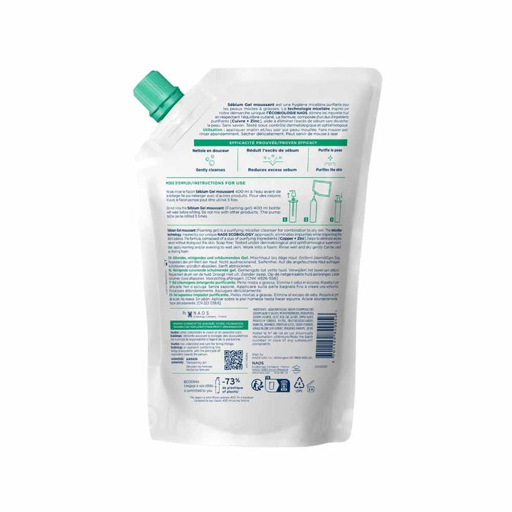 Bioderma Sebium Eco Recharge Foaming Gel 400ml (13.53fl oz)