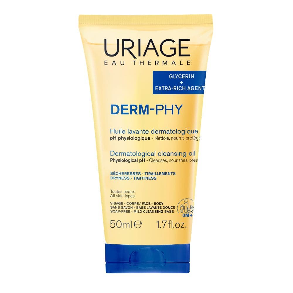 Uriage Derm-Phy Dermatological Cleansing Oil face and body 50 ml (1.69fl oz)