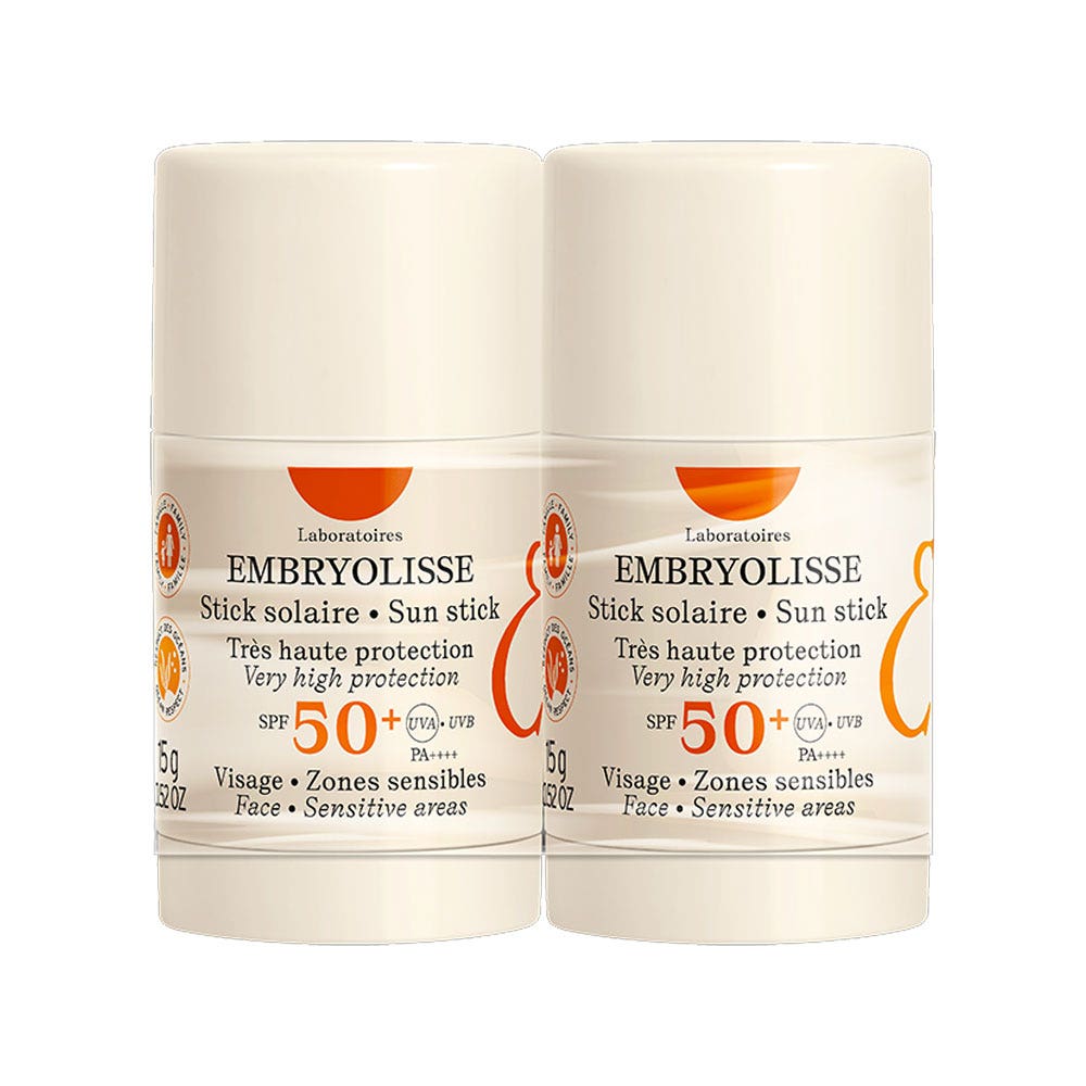 Embryolisse SPF50+ sun stick Face Sensitive Areas 2 x 15 g (0.53oz)