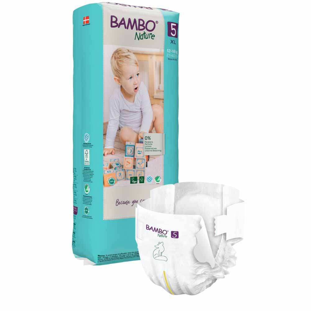 Bambo Nature Diapers Size 5 XL 14-18kg x44