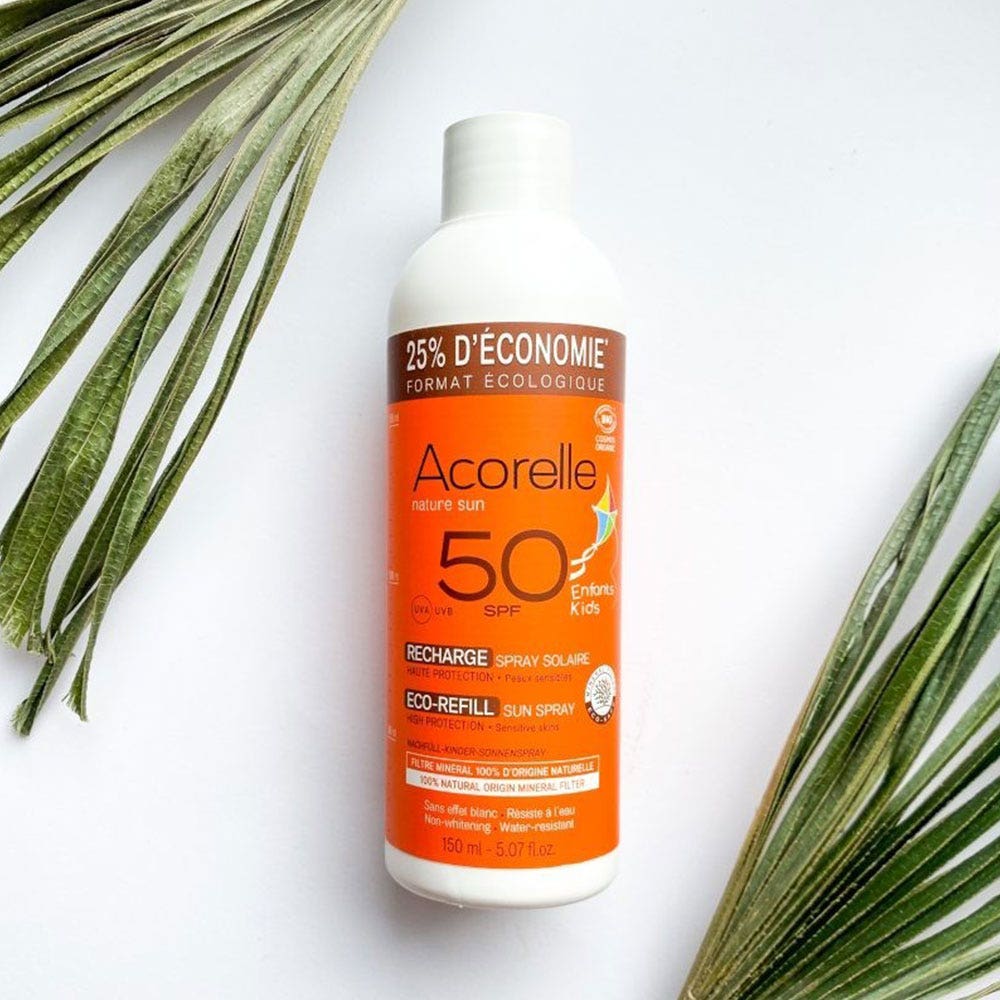 Acorelle Children's SPF50 sun spray refill 150 g (5.29oz)