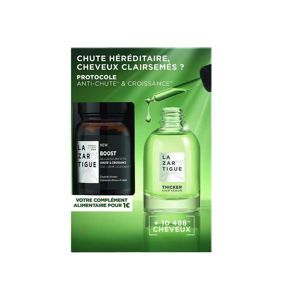 Lazartigue Thicker Serum and boost set 51 ml (1.72fl oz)