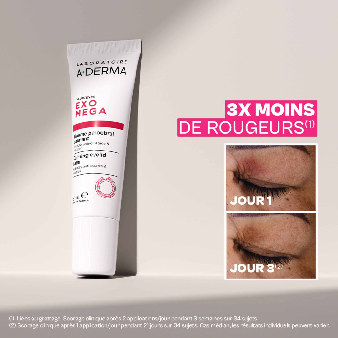 A-Derma Exomega Soothing eyelid balm 15 ml (0.51fl oz)