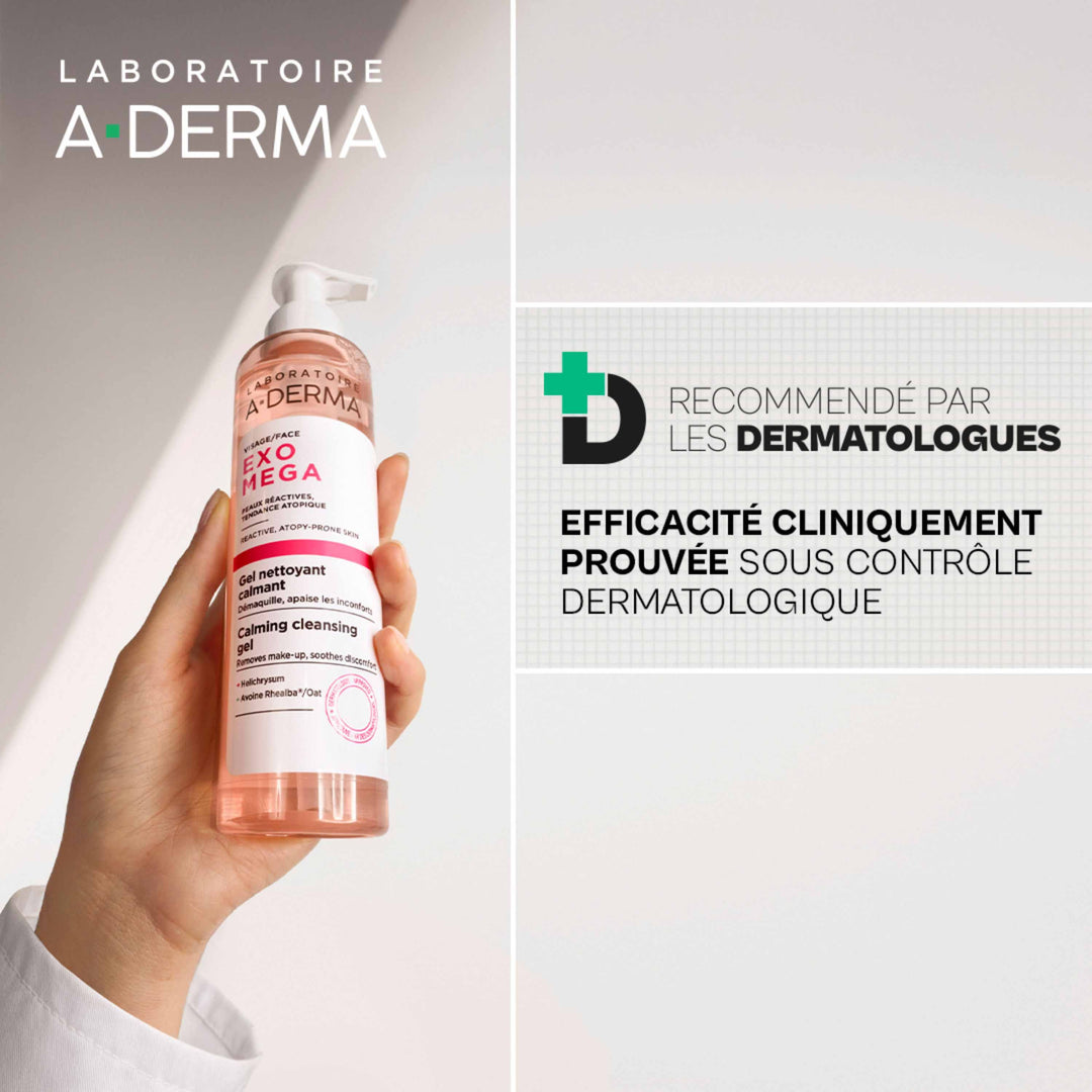 A-Derma Exomega Soothing cleansing gel 200 ml (6.76fl oz)