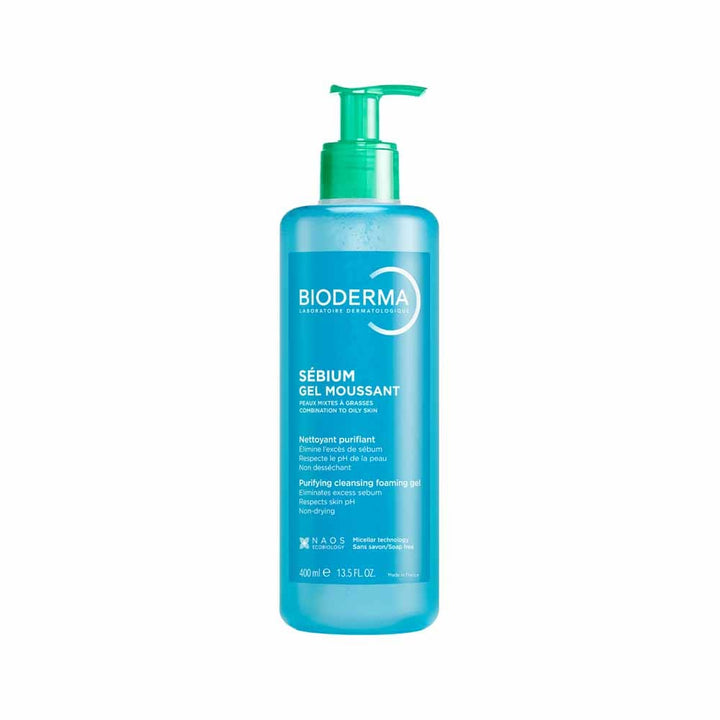 Bioderma Sebium Foaming gel oily and combination skin 400ml (13.53fl oz)