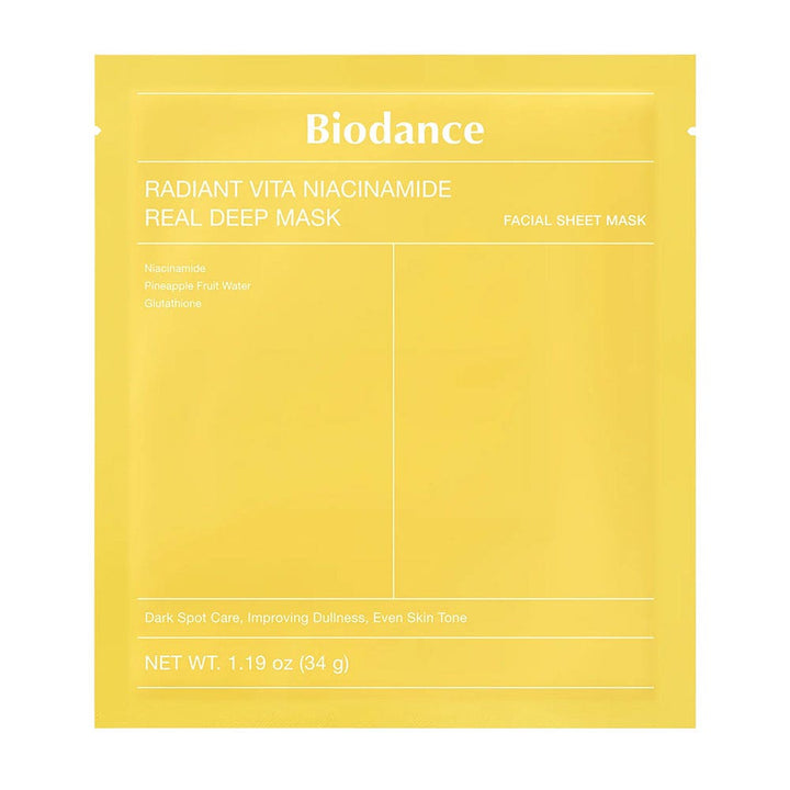 Biodance Radiant Vita niacinamide gel-texture sheet mask for glowing skin 1 x unit