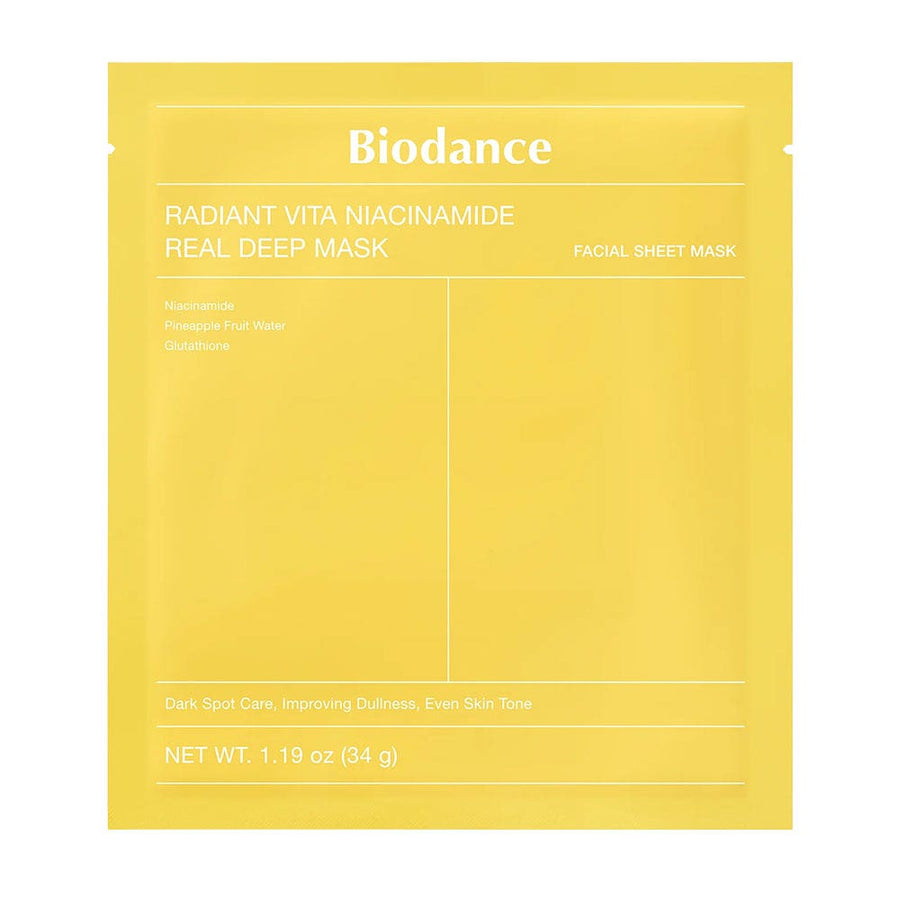 Biodance Radiant Vita niacinamide gel-texture sheet mask for glowing skin 1 x unit