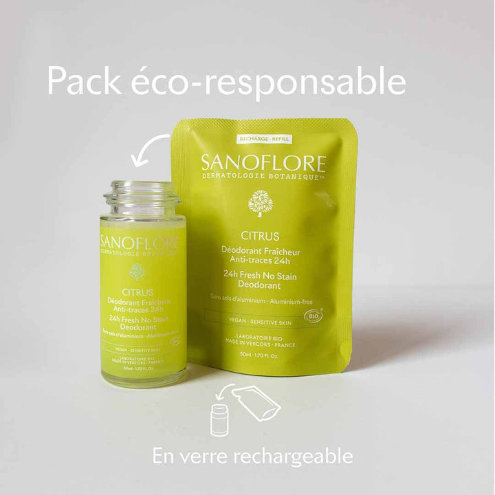 Sanoflore 24h Deodorants refill Lemon 50ml (1.69fl oz)