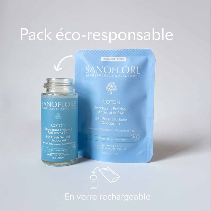 Sanoflore 24h Deodorants refill Cotton 50ml (1.69fl oz)