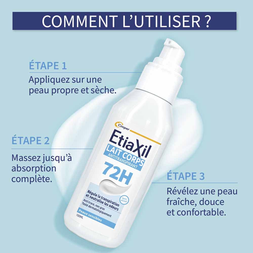 Etiaxil 72h protection body milk antiperspirant 100 ml (3.38fl oz)