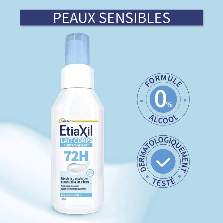 Etiaxil 72h protection body milk antiperspirant 100 ml (3.38fl oz)