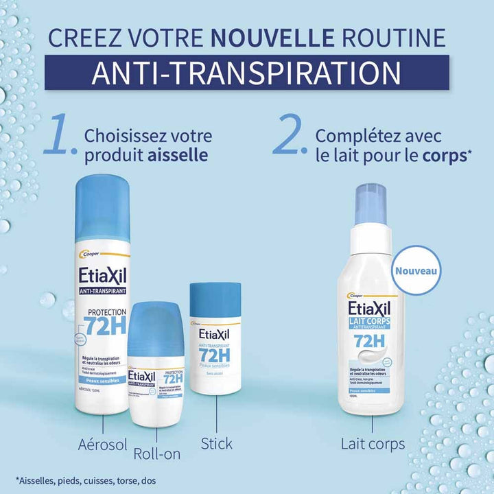 Etiaxil 72h protection body milk antiperspirant 100 ml (3.38fl oz)