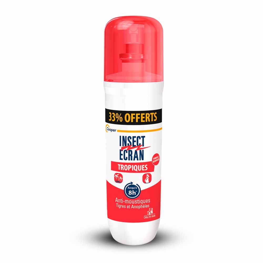 Insect Ecran Skin Tropical mosquito repellent 8h 75 ml + 33% free (2.54fl oz)