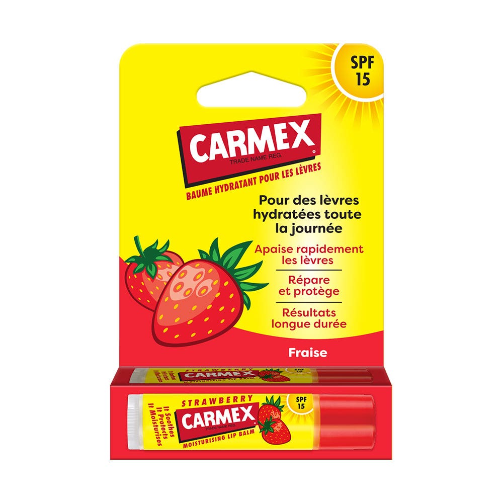 Carmex Strawberry SPF15 lip balm 4.25 g (0.15oz)